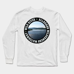 Allagash Wilderness Waterway Wild River circle Long Sleeve T-Shirt